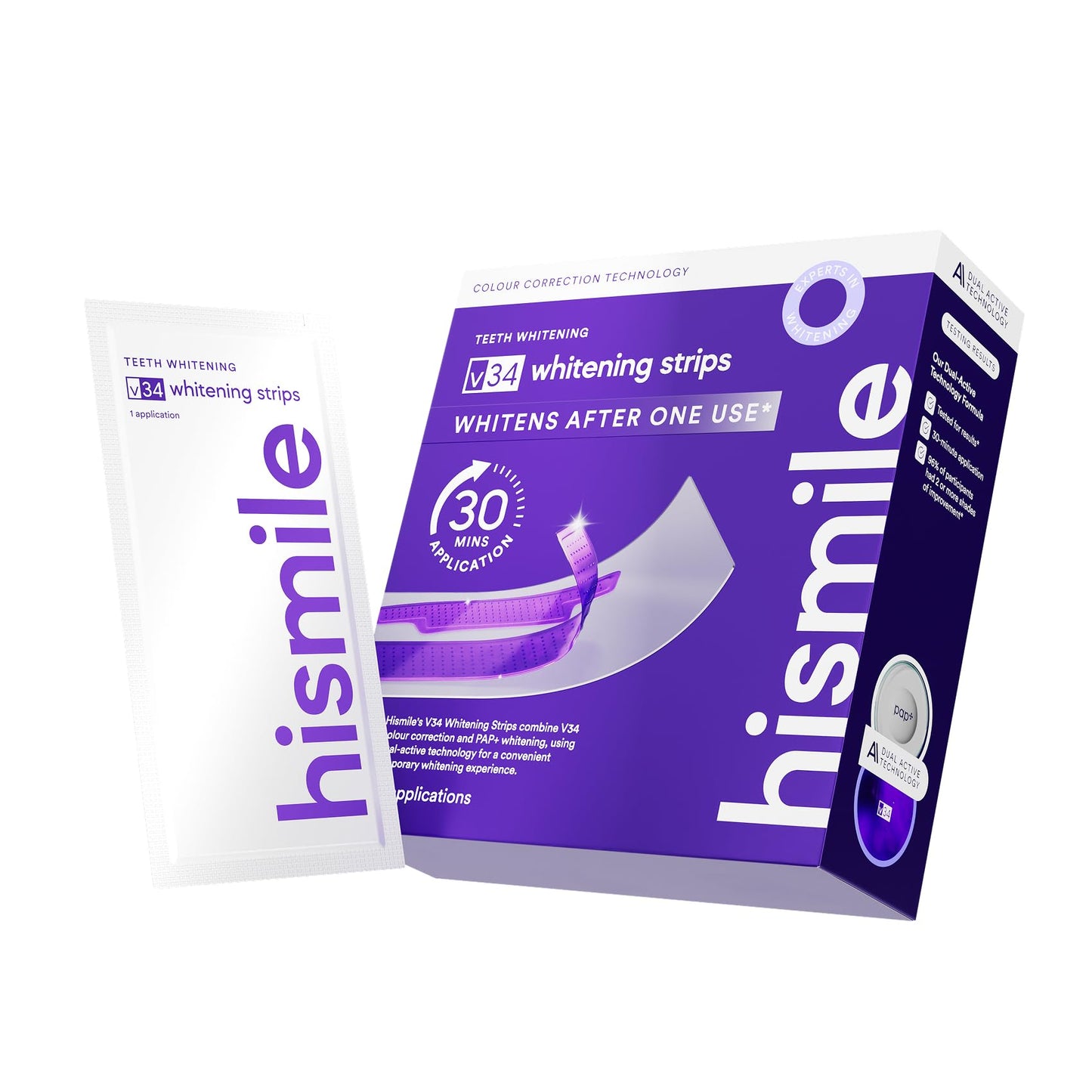 شرائط تبييض الأسنان HiSmile v34 الأصلية
