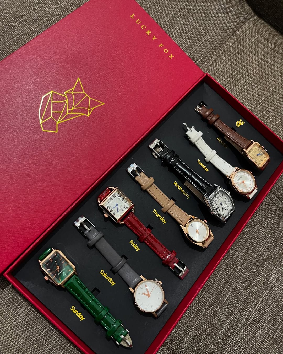 One Week Watches Lucky Fox ┃ بوكس ساعات الأسبوع الأصلي من لوكي فوكس