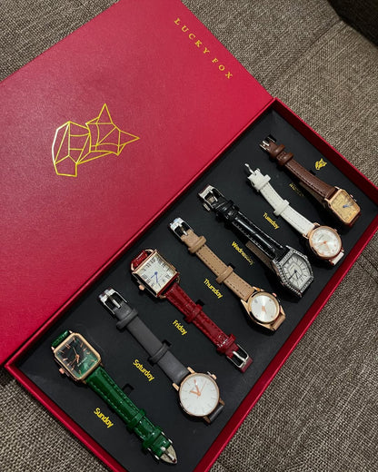 One Week Watches Lucky Fox ┃ بوكس ساعات الأسبوع الأصلي من لوكي فوكس