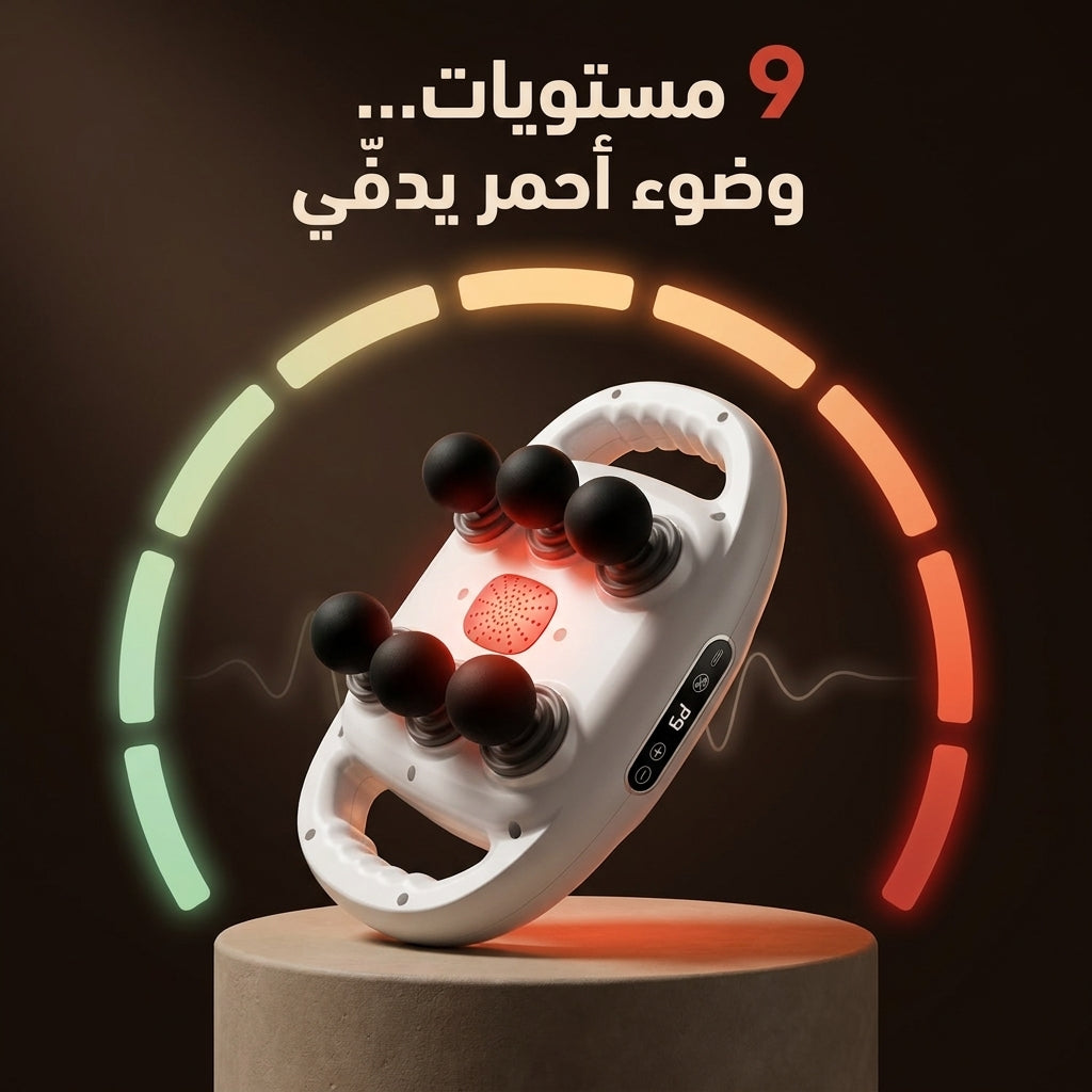 جهاز التدليك الاحترافي بـ 6 رؤوس
