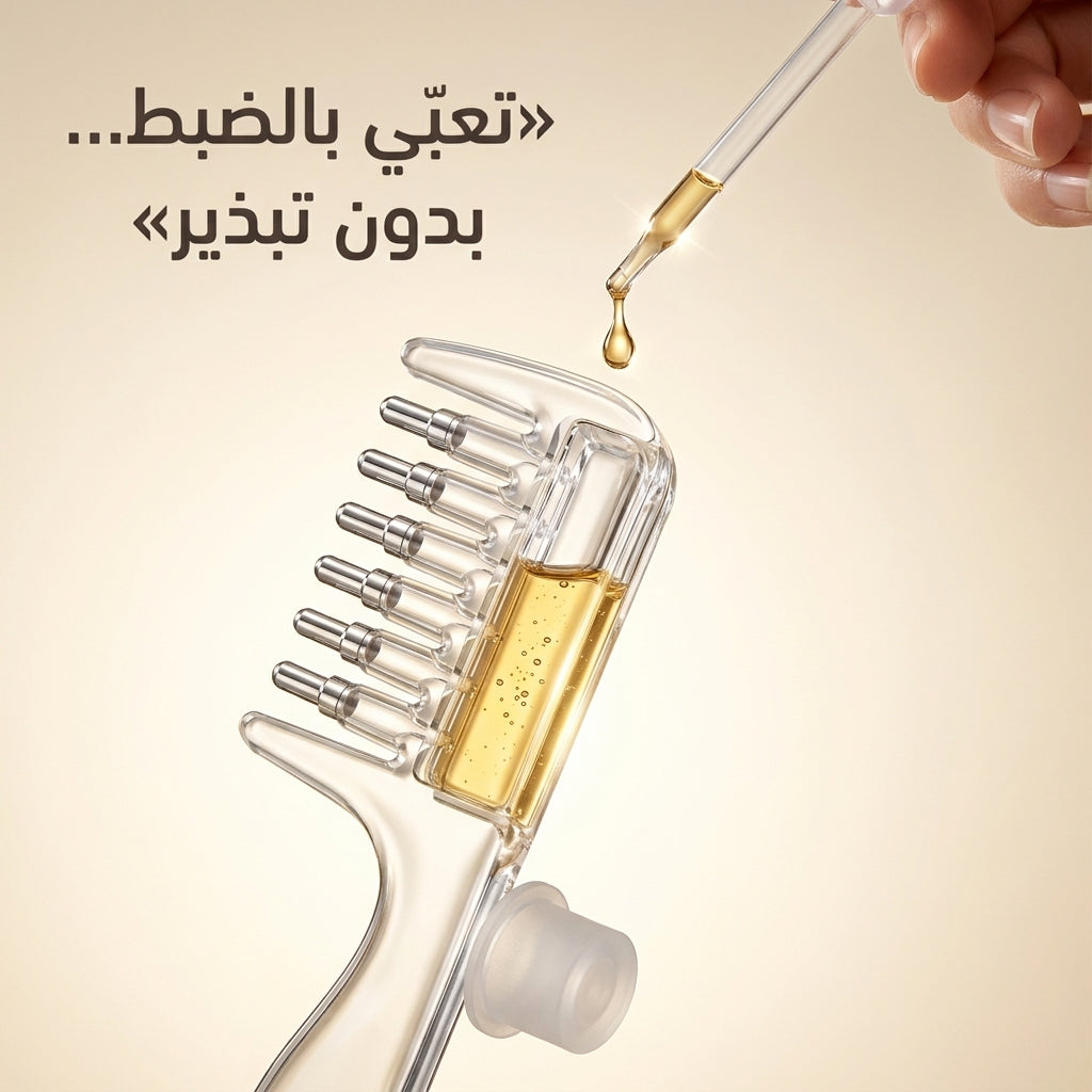 المشط الكريستالي لتوزيع الزيوت