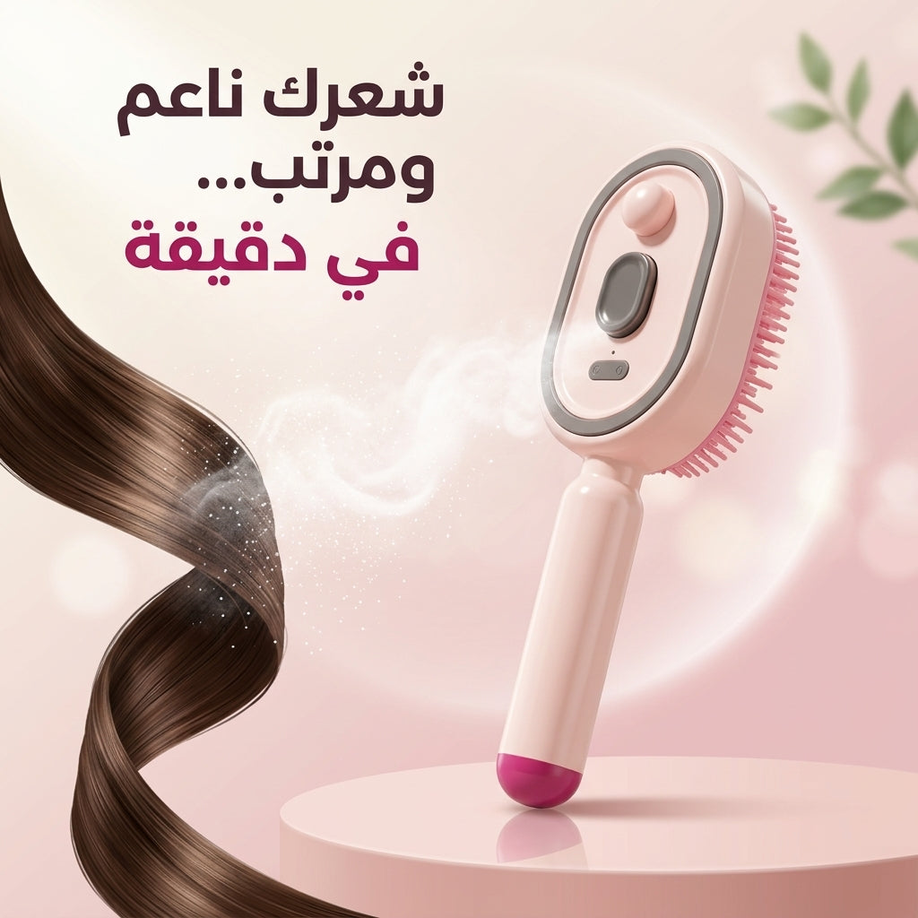 فرشاة الشعر بالرذاذ 3 في 1