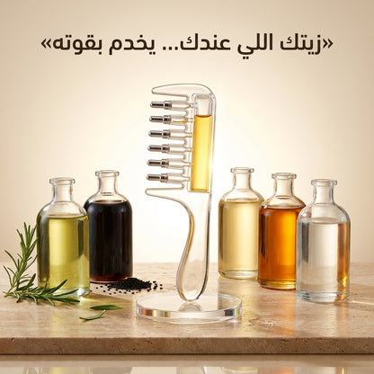 المشط الكريستالي لتوزيع الزيوت