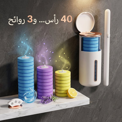 فرشاة تنظيف المرحاض الجدارية