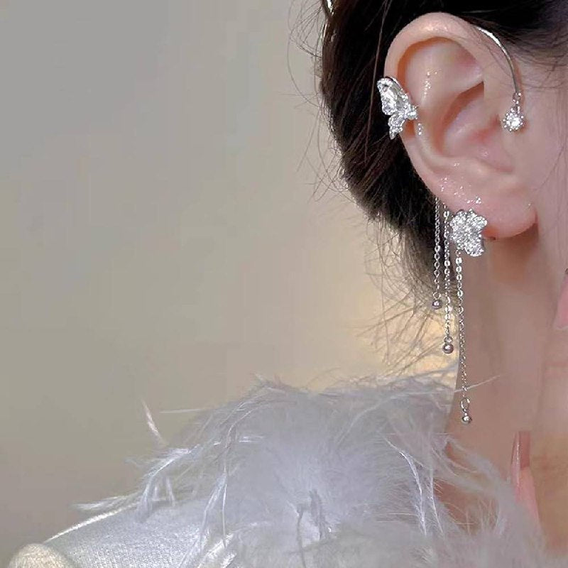 💎 "أقراط بيانكا "جناح الفراشة 💎