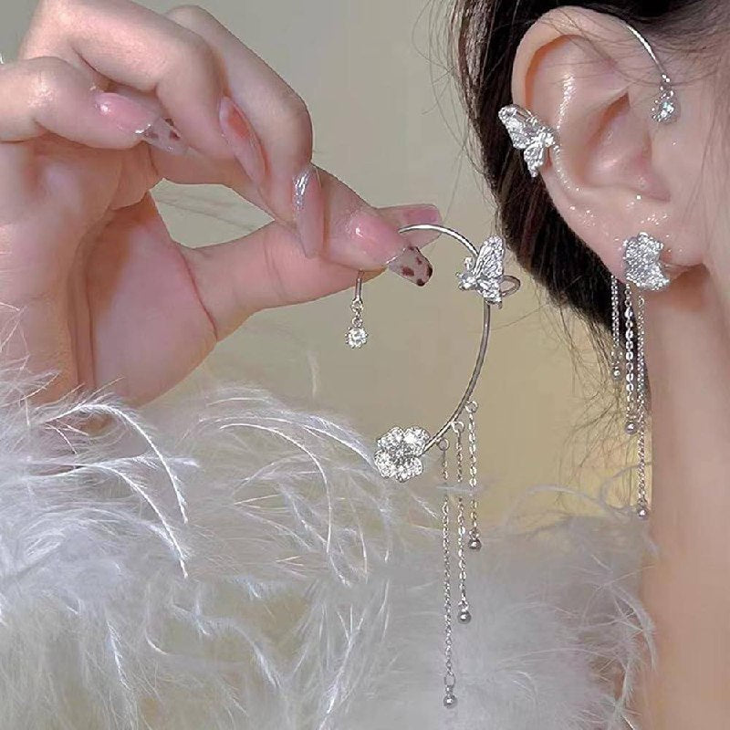 💎 "أقراط بيانكا "جناح الفراشة 💎